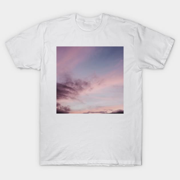 Purple and Pink Summer Sunset T-Shirt by AlexandraStr